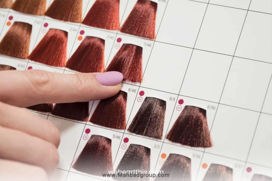 تشخیص رنگ مو از روی کاتالوگ